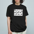 クエクエのおかおかお オーガニックコットンTシャツ