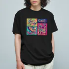 IZANAMI by Akane Yabushitaのメキシコのアレブリヘス（ピンク） オーガニックコットンTシャツ