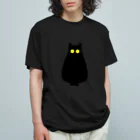 8wariのMidnight cat オーガニックコットンTシャツ