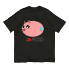 Yuko’ｓ Galleryのこぶたのラブちゃん オーガニックコットンTシャツ