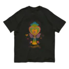 IZANAMI by Akane Yabushitaのメキシコのハートタッセル（グリーン） オーガニックコットンTシャツ