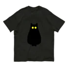 8wariのMidnight cat オーガニックコットンTシャツ