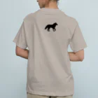 キャンプグッズ【tゑnt by leaf】のウルフシルエット（黒） Organic Cotton T-Shirt