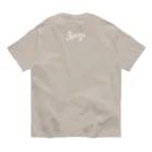 hilo tomula トムラ ヒロのSuper Positive  White オーガニックコットンTシャツ