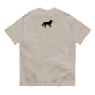 キャンプグッズ【tゑnt by leaf】のウルフシルエット（黒） Organic Cotton T-Shirt