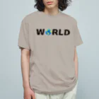 Ａ’ｚｗｏｒｋＳのWORLD(英字＋１シリーズ) Organic Cotton T-Shirt