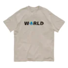 Ａ’ｚｗｏｒｋＳのWORLD(英字＋１シリーズ) オーガニックコットンTシャツ