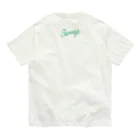 hilo tomula トムラ ヒロのSuper Positive Green Orange オーガニックコットンTシャツ