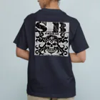 Ａ’ｚｗｏｒｋＳのSKULL&BONE TRIBAL GRUNGE BLK ON CONCRETE Organic Cotton T-Shirt