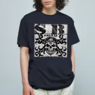 Ａ’ｚｗｏｒｋＳのSKULL&BONE TRIBAL GRUNGE BLK ON CONCRETE Organic Cotton T-Shirt