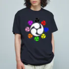 Ａ’ｚｗｏｒｋＳの九色九陽巴紋 （オリジナル家紋シリーズ） オーガニックコットンTシャツ
