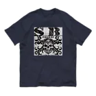 Ａ’ｚｗｏｒｋＳのSKULL&BONE TRIBAL GRUNGE BLK ON CONCRETE Organic Cotton T-Shirt