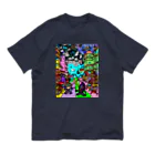 Ａ’ｚｗｏｒｋＳの宇宙人類皆兄弟 VERTICAL オーガニックコットンTシャツ