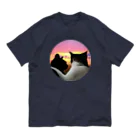 諭苑のSUZURI店のあしたはしあわせリアルなりちか正円 Organic Cotton T-Shirt