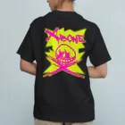 Ａ’ｚｗｏｒｋＳのRAKUGAKIXBONE PNKonYEL NEON オーガニックコットンTシャツ