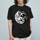 Ａ’ｚｗｏｒｋＳの陰陽二連髑髏 旋転（オリジナル家紋シリーズ） Organic Cotton T-Shirt