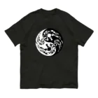 Ａ’ｚｗｏｒｋＳの陰陽二連髑髏 旋転（オリジナル家紋シリーズ） Organic Cotton T-Shirt