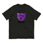 小鳥と映画館のロックなネコ Organic Cotton T-Shirt