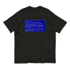 Ａ’ｚｗｏｒｋＳの一番コワいヤツ　ブルースクリーン Organic Cotton T-Shirt