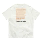 FUTURE IS NOWのCT ORANGE  オーガニックコットンTシャツ
