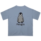MrKShirtsのPengin (ペンギン) 色デザイン Oversized T-Shirt