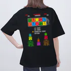 Siderunの館 B2の【バックプリント】レトロゲーム風な大仏 オーバーサイズTシャツ