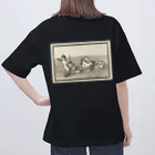 J. Jeffery Print Galleryの天使のイルカ車レース オーバーサイズTシャツ