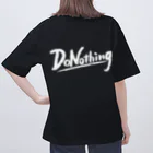 DoNothing-DNGの裏のみブラック オーバーサイズTシャツ