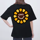 EWOKAITEMITAのお店のsunflowerロゴ Oversized T-Shirt