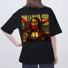 9INEHEADSのMONALISA_OVERDRIVE_WHITE_LOGO オーバーサイズTシャツ