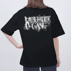 めぐるの禿達麻  KATSURA DITE GANG ブラック Oversized T-Shirt