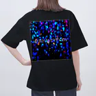 water to birthday の【silent tears drops -rain-】over size T- shirt オーバーサイズTシャツ