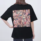 mcbling's roomのfluffy pink girls world オーバーサイズTシャツ