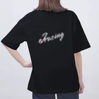 ジェイレーシングの白文字 オーバーサイズTシャツ