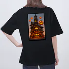 waffle2000のハロウィン洋館 オーバーサイズTシャツ