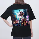 𝔔𝔘𝔒ℜℑ𝔄のCyberpunk giraffe オーバーサイズTシャツ