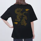 cerita-turの昇り龍と降り龍　 オーバーサイズTシャツ