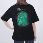 RENASCENTのストリートウェア彫刻プリント T シャツ #SanctumOfAsh オーバーサイズTシャツ