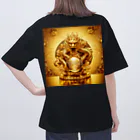 【金龍】Kinryuの【金運爆上げ】金龍守護神グッズ_001 オーバーサイズTシャツ