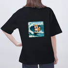 もふもふ堂の波乗り柴犬 Oversized T-Shirt