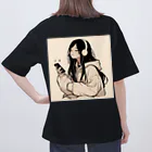 amechan0811のThe girl who listens to music2 Oversized T-Shirt