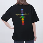 💖宇宙整体♪🌈♪こころからだチャンネル♪💖のHappiness is the connection between love and the universe. オーバーサイズTシャツ