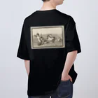 J. Jeffery Print Galleryの天使のイルカ車レース オーバーサイズTシャツ