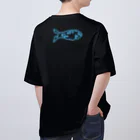 blc_sachiのBLCT ネオン（ブルー×ピンク） Oversized T-Shirt