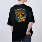 SANNO CREATIONSのFLOWER TIGER オーバーサイズTシャツ