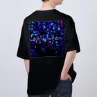 water to birthday の【silent tears drops -rain-】over size T- shirt オーバーサイズTシャツ