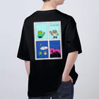 ptanuki vanguard artのアイスはおいしいね。 Oversized T-Shirt