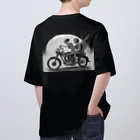 Skull sectionのバイクとガイコツ（黒メイン） Oversized T-Shirt