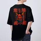 Tina Yamashinaの鬼魅死魔□logo オーバーサイズTシャツ