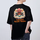 大江戸花火祭りのCelestial Ryujin Realm～天上の龍神社7 オーバーサイズTシャツ